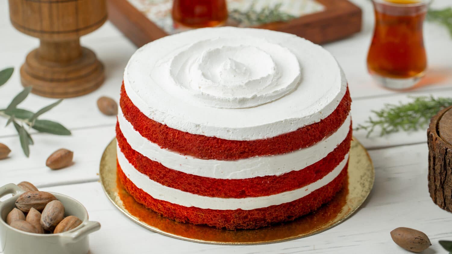 Receita de bolo red velvet de aniversário