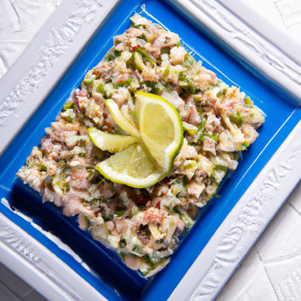 Salada de grão-de-bico com atum